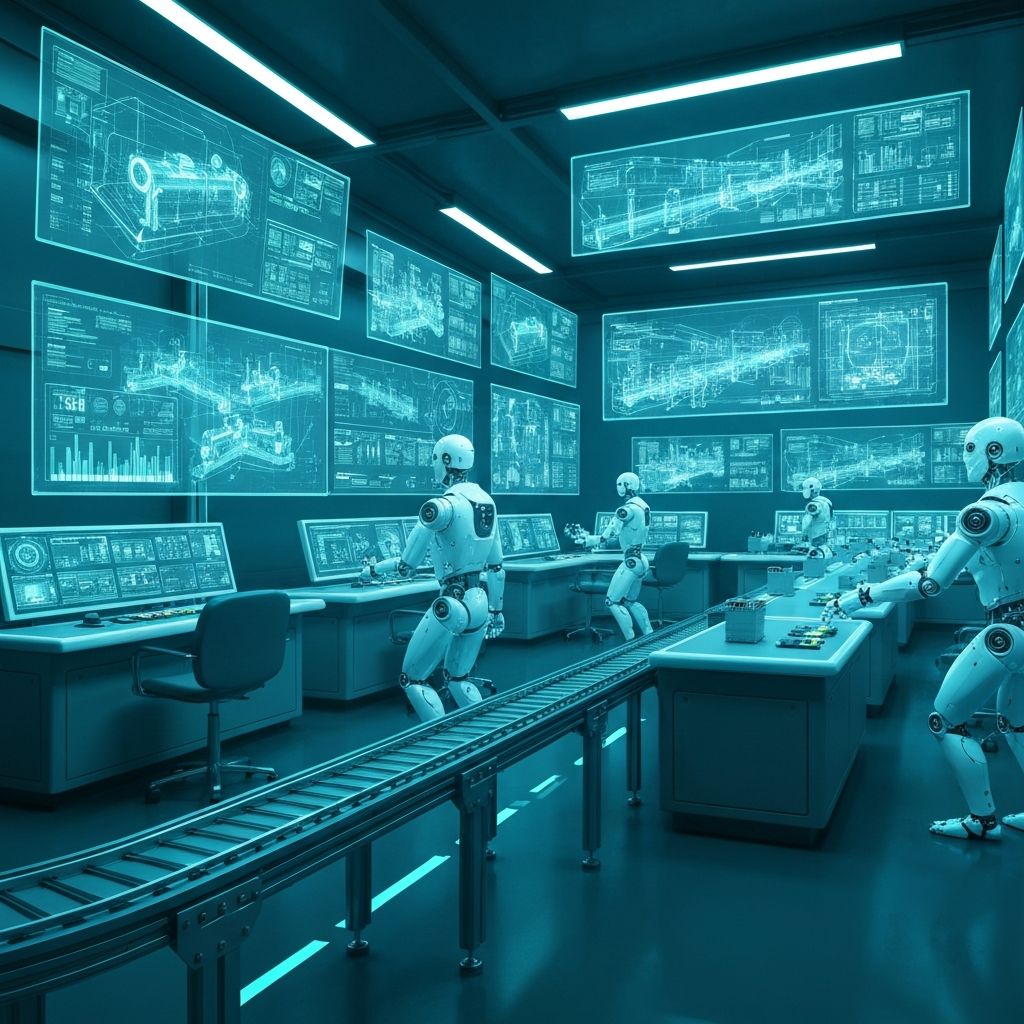 Smart factory control room